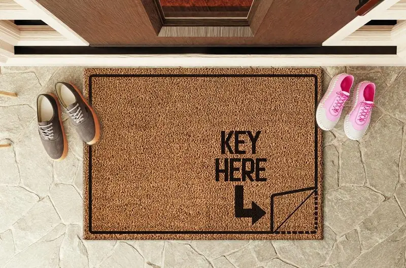 モダンなプリントラグ：スタイリッシュな家のためのトレンディでエレガントな玄関マット