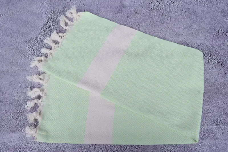 Monogrammed Hand Towel, Monogram Tea Towel, Beach Theme Wedding Gift, Monogram Kitchen Towel, 36x20 Cotton Diamond Towel, Personalized Kitchen Towel - 6