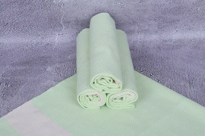 Monogrammed Hand Towel, Monogram Tea Towel, Beach Theme Wedding Gift, Monogram Kitchen Towel, 36x20 Cotton Diamond Towel, Personalized Kitchen Towel - 7