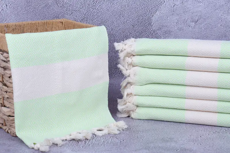 Monogrammed Hand Towel, Monogram Tea Towel, Beach Theme Wedding Gift, Monogram Kitchen Towel, 36x20 Cotton Diamond Towel, Personalized Kitchen Towel - 3