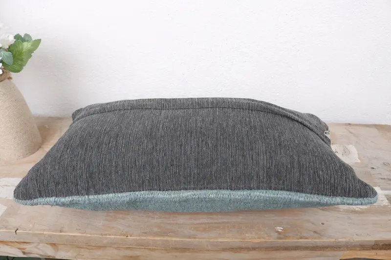 Vintage Pillow, Pillow Sham, Customized Cushion, 8x16 Gray Cushion Cover, Interior Designer Pillow, Pillow for Sofa, Kilim Rug Pillow Case - 7