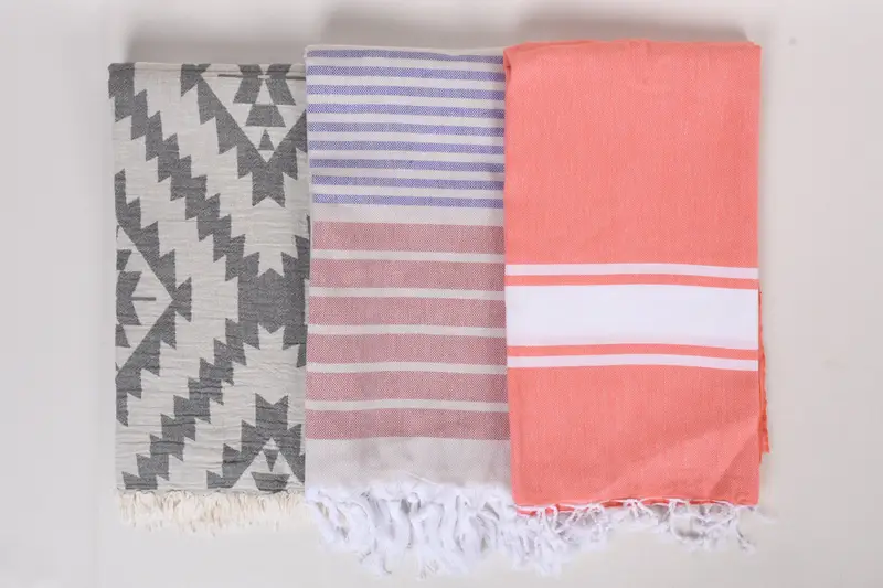 Oversized lightweight Turkish bath towel USA, Monogram Beach Towel, Welcome Wedding Gift, Turkish towel, 70x40 Cotton Set of 8 Towel, Soft towel - 6