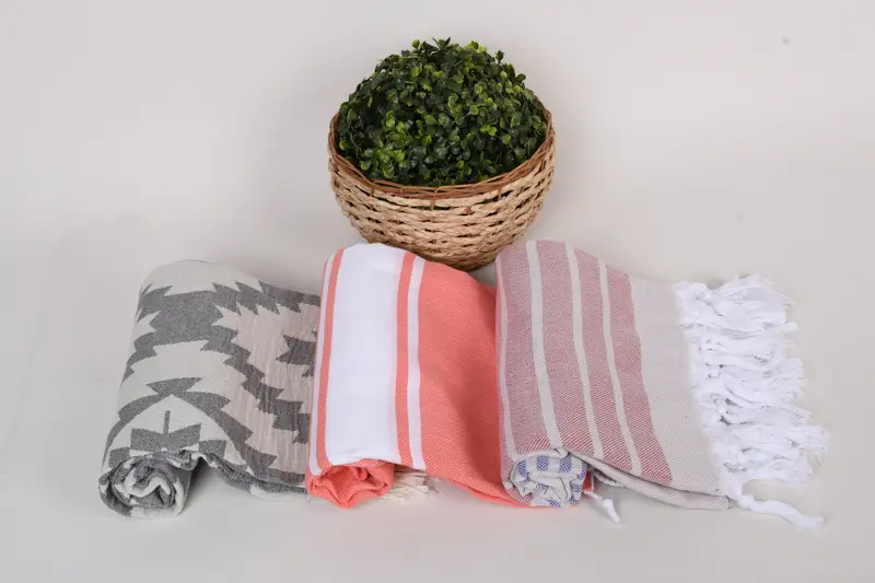 Oversized lightweight Turkish bath towel USA, Monogram Beach Towel, Welcome Wedding Gift, Turkish towel, 70x40 Cotton Set of 8 Towel, Soft towel - 7