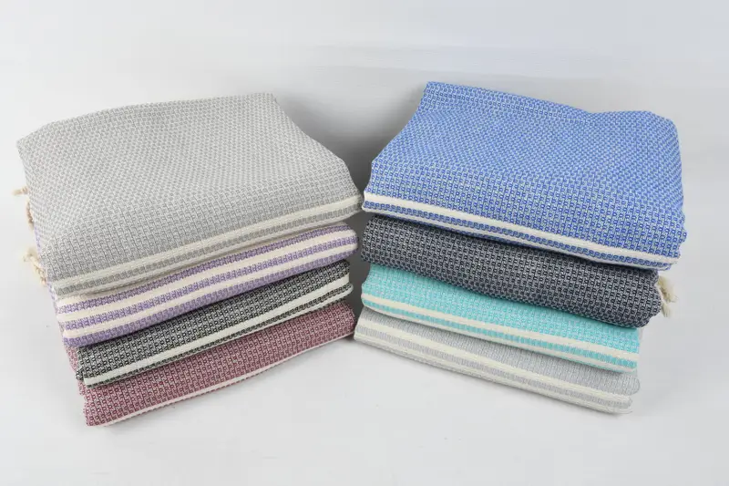 Turkish Towel Set, 68x40 Cotton Striped Towel, Sand-resistant towel, Wedding Gift, Bridesmaid Gifts, Gift Boxes Towel, Bachelor Party Favors - 3