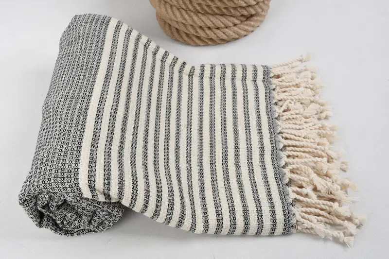 Turkish Towel Set, 68x40 Cotton Striped Towel, Sand-resistant towel, Wedding Gift, Bridesmaid Gifts, Gift Boxes Towel, Bachelor Party Favors - 6