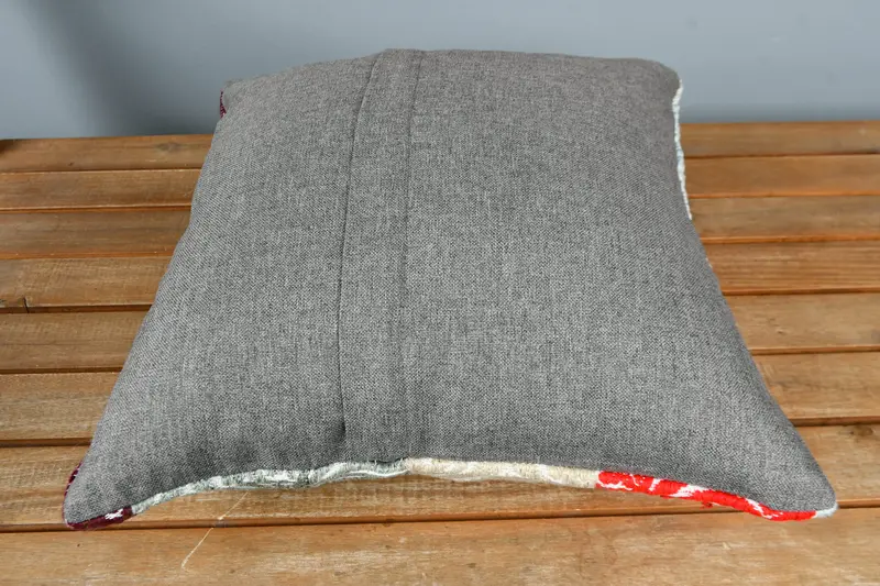 Floor Cushion Cover, Boho Pillow Sham Cover, Kilim Pillow, Antique Pillows, 16x16 Green Cushion Case, Art Deco Cushion Cover, Pillow Cover - 5
