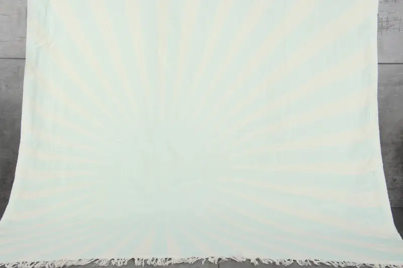 Turkish Towels Beach Monogram Organic Cotton Beige Stripes, 36x71 Inches