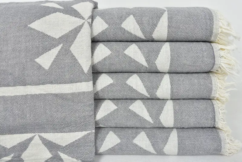 Personalized Bridesmaid Beach Towel, Wedding Favors, 68x36 Cotton Compass Rose Design Towel, Welcome Wedding Gift, Lightweight towel, Fouta towel - 1