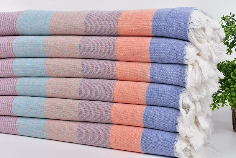 Boyfriend Christmas Gift, Home Decor Gifts, Bridal Shower Gift, 68x40 Cotton Striped Towel, Personalized Wedding Gift, Beach Towel Monogram - 3