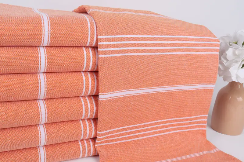 Bachelorette Party Favor, Monogram Turkish Towel, Sand-free towel, Beach Towel Gift, Organic Towel, 70x40 Cotton Striped Towel, Turkish Towel Bulk - 2
