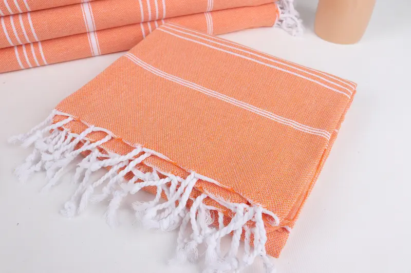 Bachelorette Party Favor, Monogram Turkish Towel, Sand-free towel, Beach Towel Gift, Organic Towel, 70x40 Cotton Striped Towel, Turkish Towel Bulk - 5
