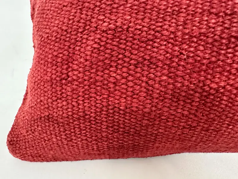 Kilim Pillow, 12x48 Red Pillow Cover, Customized Pillow Case, Pillow for Sofa, Pillow, Bench Pillow Case, Vintage Pillow - 4