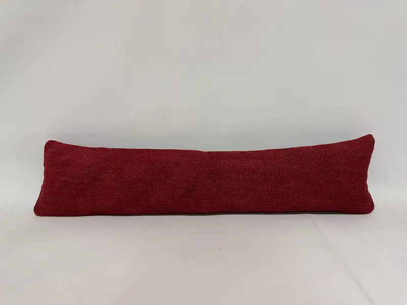 Kilim Pillow, 12x48 Red Pillow Cover, Customized Pillow Case, Pillow for Sofa, Pillow, Bench Pillow Case, Vintage Pillow - 1