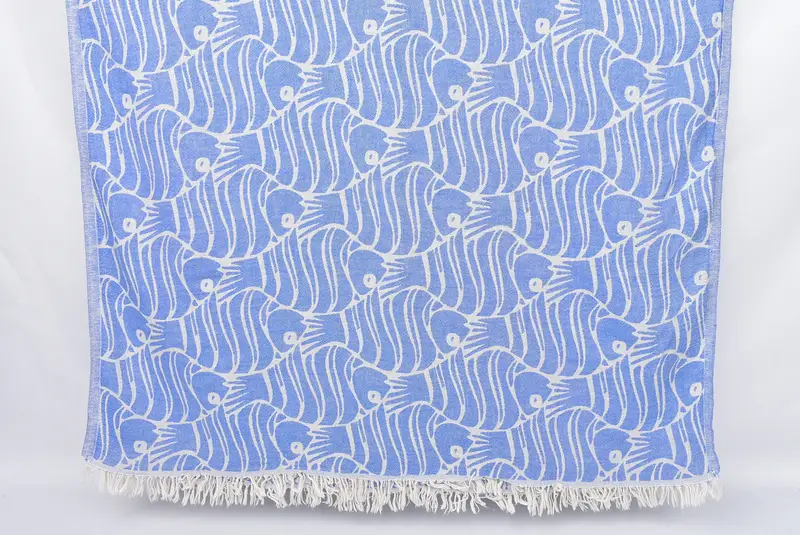 Luxury towel, Best Friend Gift, Unique Gift, Gym Towel, Custom Wedding Gift, Custom Name Towel, Friends Beach Towel, 70x36 Cotton Fish Design Towel - 1