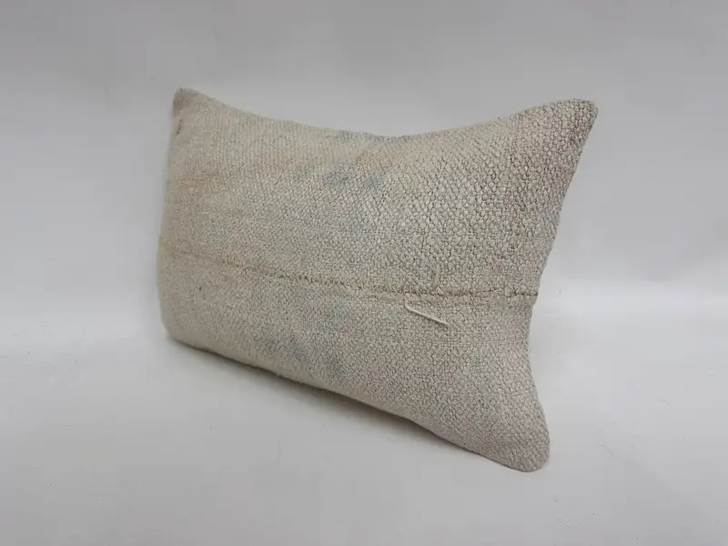 Kilim Pillow, Boho Pillow, Pillow Cover, Outdoor Bolster Cushion, 12x20 White Cushion, Tapestry Pillow Sham, Antique Pillows - 4