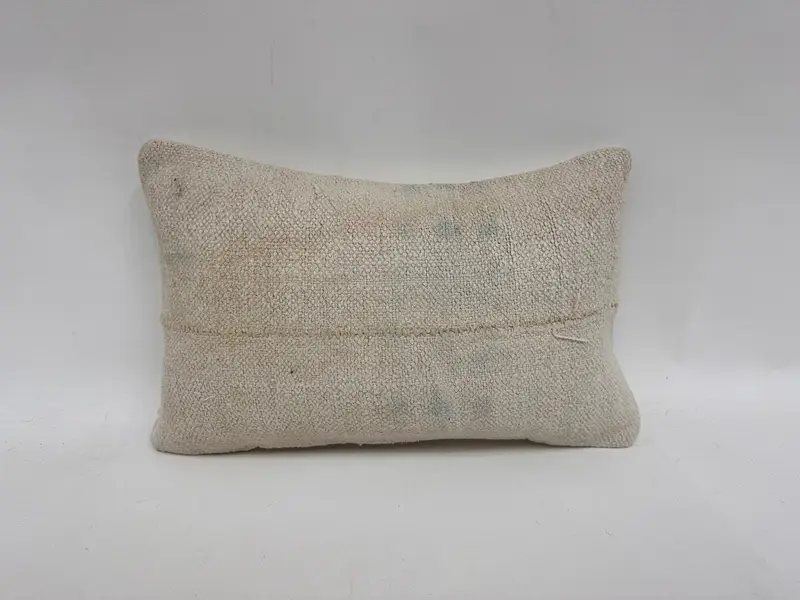 Kilim Pillow, Boho Pillow, Pillow Cover, Outdoor Bolster Cushion, 12x20 White Cushion, Tapestry Pillow Sham, Antique Pillows - 1