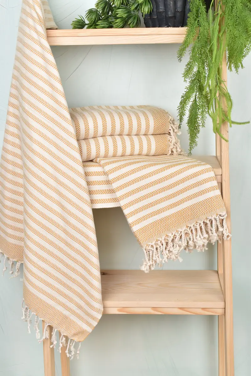 Monogrammed Beach Towel, Bachelorette Party Gifts, Wedding Gift For Bride, Spa Towel, Fouta towel, Towel With Name, 70x40 Cotton Chevron Towel - 6