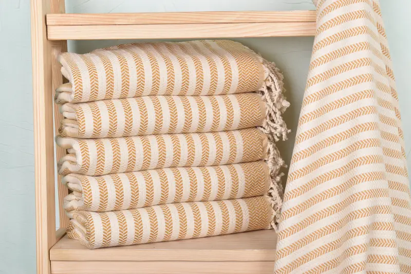 Monogrammed Beach Towel, Bachelorette Party Gifts, Wedding Gift For Bride, Spa Towel, Fouta towel, Towel With Name, 70x40 Cotton Chevron Towel - 2