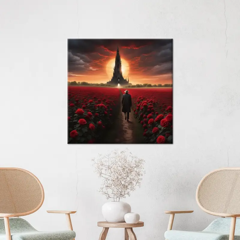 Elegante Dark Tower-Leinwand: Künstlerisches Dekor für Man Cave