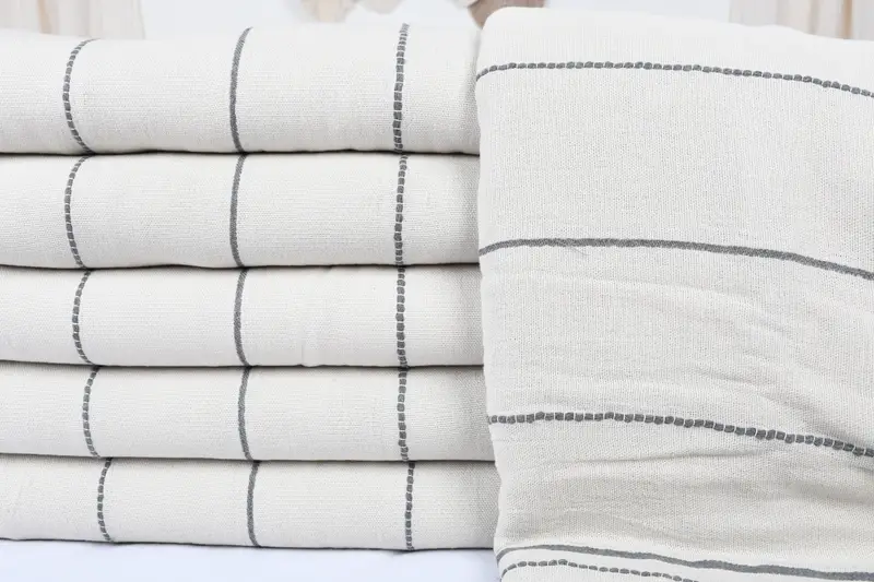 100x80 Cotton Striped Towel, Organic Throw, Bachelorette Party Favors, Monogram Beach Blanket, Personalised Gift, Boho Throw Blankets, Throw Blanket - 3
