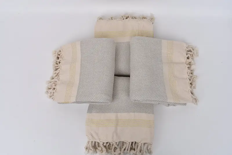 Turkish bath towel, Fouta towel, Fringed Turkish towel for poolside, Beach Towel Gift, Gift Towel, 68x40 Cotton Striped Towel, Custom Bath Towel - 6
