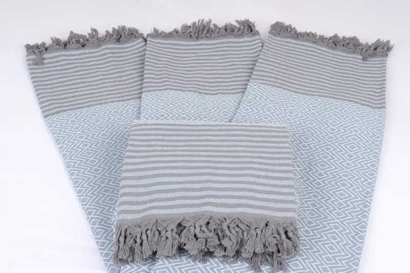 Decorative Bedspread, Throw Blanket, Custom Wedding Gifts, 104x80 Cotton Diamond Towel, Turkish Beach Blanket, Custom Blanket, Bedspread Quenn - 6