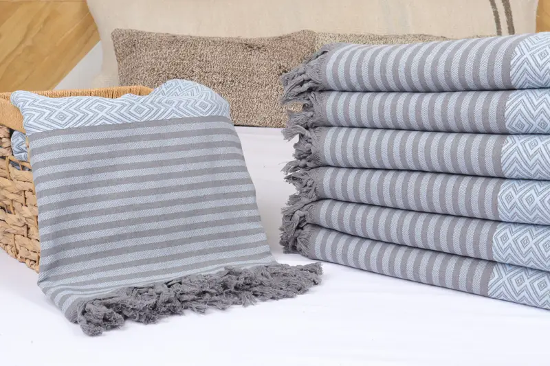 Decorative Bedspread, Throw Blanket, Custom Wedding Gifts, 104x80 Cotton Diamond Towel, Turkish Beach Blanket, Custom Blanket, Bedspread Quenn - 5