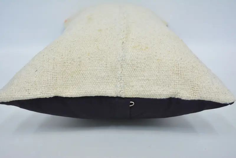 Office Chair Cushion Case, Kilim Pillow, 12x20 Beige Pillow Sham, Throw Kilim Pillow, Handmade Kilim Cushion, Pillow Cover - 5