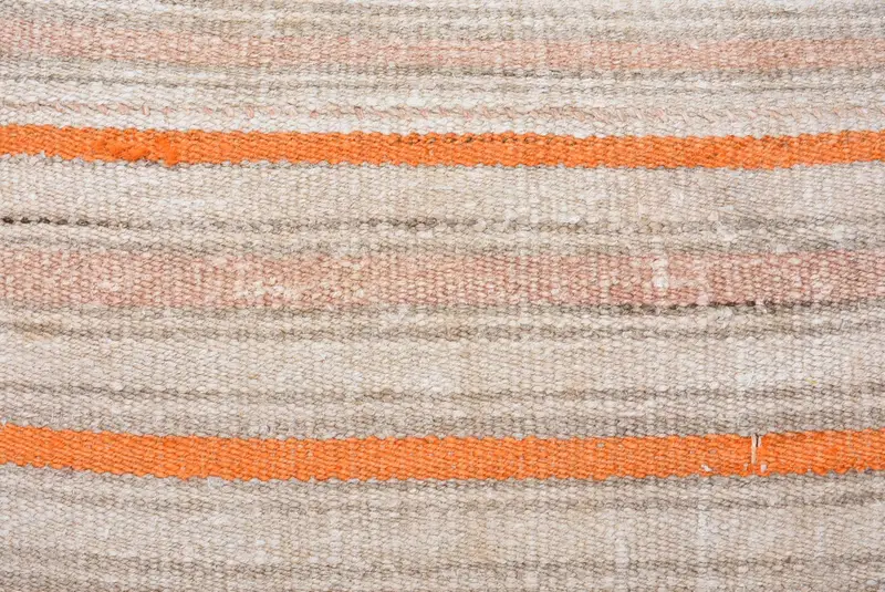 Sofa Bolster Cushion Case, Floor Pillow Case, Turkish Pillow, Kilim Pillow Cover, 20x28 Orange Pillow Sham, Vintage Kilim Pillow, Cushion Case - 3