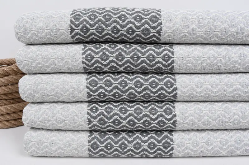 Monogram Beach Towel, Absorbent Turkish towel, Best Friend Gift, 70x40 Cotton Striped Towel, Summer Towel, Beach Towel Bulk, Christmas Favors - 2