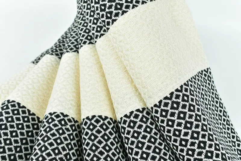 70x40 Cotton Diamond Towel, Gift For Bride, Travel Towel, Summer Gift, Organic Turkish towel, Girls Weekend Getaways Ideas, Turkish Towel Beach - 5