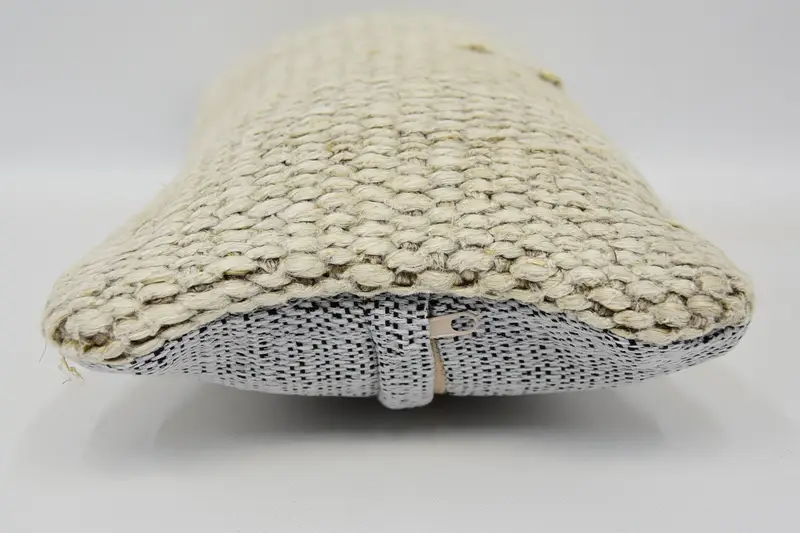 Crochet Pattern Pillow Case, 8x16 Beige Pillow, Boho Pillow Sham Cover, Pillow Sham, Floor Cushion Cover, Kilim Cushion Sham, Antique Pillows - 5