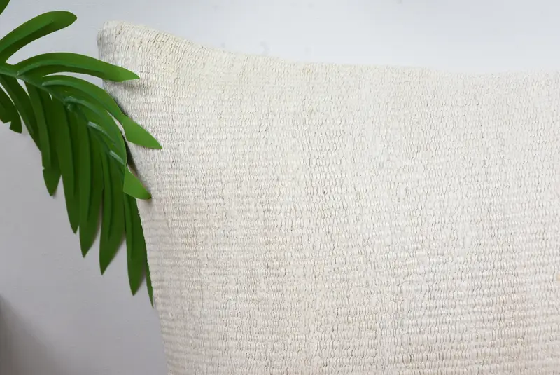Boho Pillow, 12x20 White Pillow Sham, Home Decor Pillow, Shabby Chic Pillow, Handmade Kilim Cushion, Accent Throw Pillow Cover, Cushion Case - 2