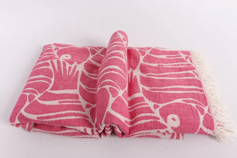 Bachelorette Party Items, Beach Wedding Favor, Turkish Blanket, Unique Gift, Throw Blanket, 70x60 Cotton Fish Design Towel, Custom Wedding Gifts - 6