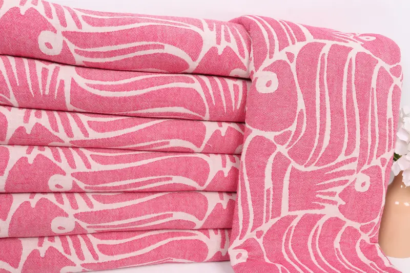 Bachelorette Party Items, Beach Wedding Favor, Turkish Blanket, Unique Gift, Throw Blanket, 70x60 Cotton Fish Design Towel, Custom Wedding Gifts - 2