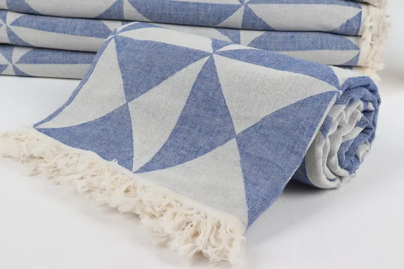 Bridal Gifts, First Wedding Anniversary Gift, Home Decor Gifts, Scarf Towel, Thin towel, 70x40 Cotton Geometric Towel, Bachelorette Party Favors - 5