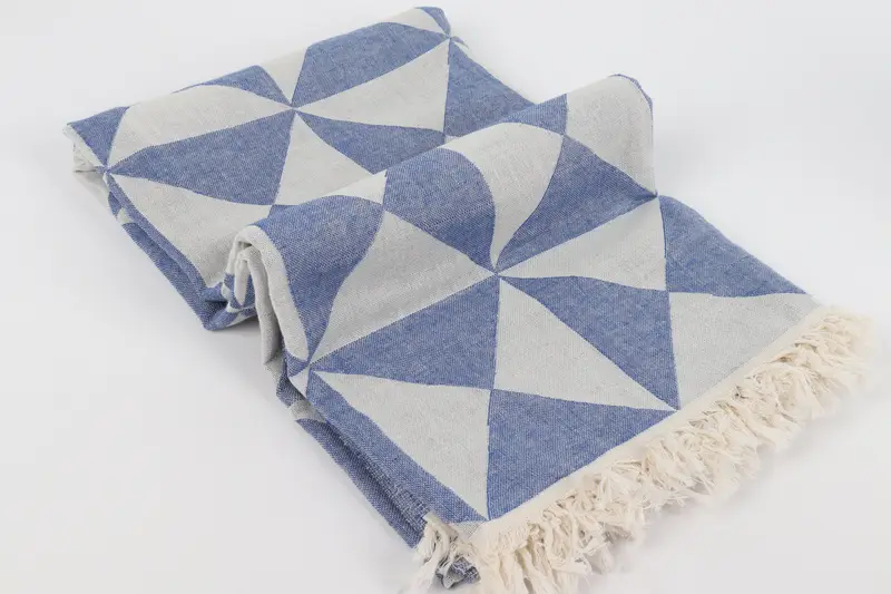 Bridal Gifts, First Wedding Anniversary Gift, Home Decor Gifts, Scarf Towel, Thin towel, 70x40 Cotton Geometric Towel, Bachelorette Party Favors - 7