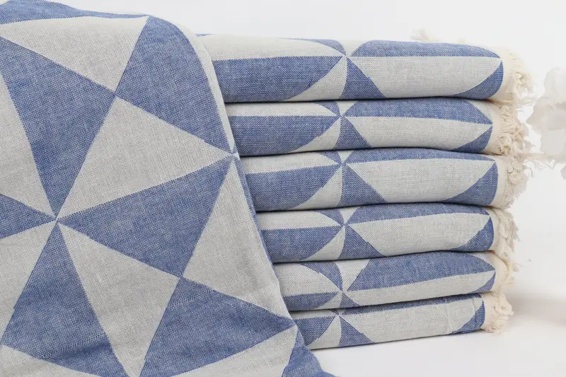 Bridal Gifts, First Wedding Anniversary Gift, Home Decor Gifts, Scarf Towel, Thin towel, 70x40 Cotton Geometric Towel, Bachelorette Party Favors - 2