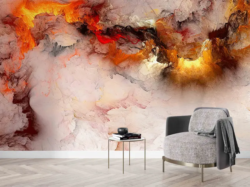 Zarif Bulutlu Baskılı Duvar Kağıdı: Alanınızı Huzurla Dönüştürün