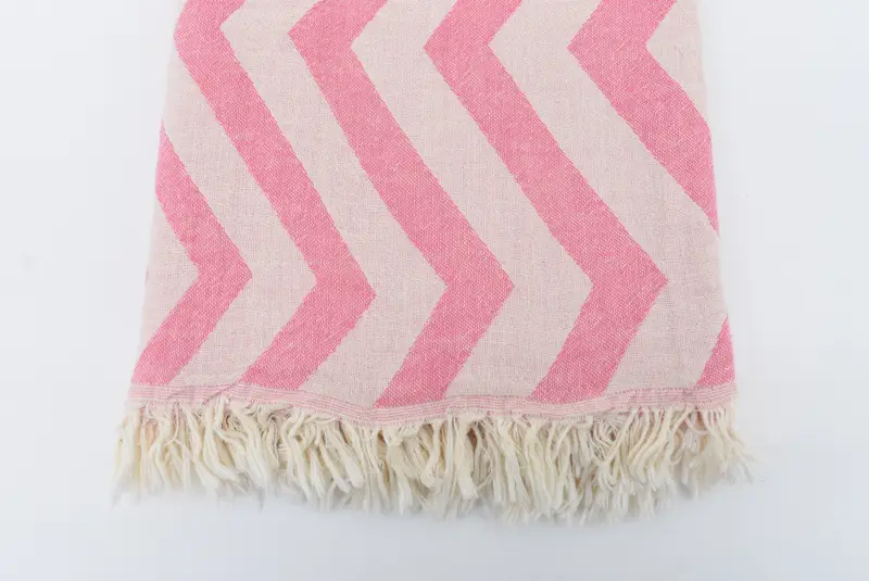 Turkish Towel Beach Towel, 70x40 Cotton Zigzag Design Towel, Bachelor Party Gifts, Gifts For Him, Custom Wedding Gift, Turkish bath towel - 5