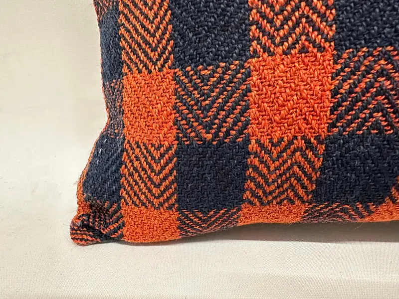 Vintage Kilim Pillow, 12x24 Orange Cushion, Ethnical Kilim Rug Pillow, Pillow Cover, Colorful Pillow Cover, Pillow for Couch - 2