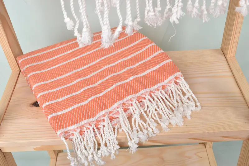 Monogram Turkish Towel, Gym Towel, 70x40 Bamboo Herringbone Towel, Bridal Shower Gift, Travel Towel, Best Friend Christmas Gift, Housewarming Gift - 5