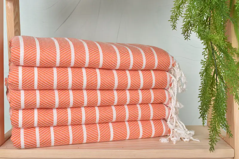 Monogram Turkish Towel, Gym Towel, 70x40 Bamboo Herringbone Towel, Bridal Shower Gift, Travel Towel, Best Friend Christmas Gift, Housewarming Gift - 2