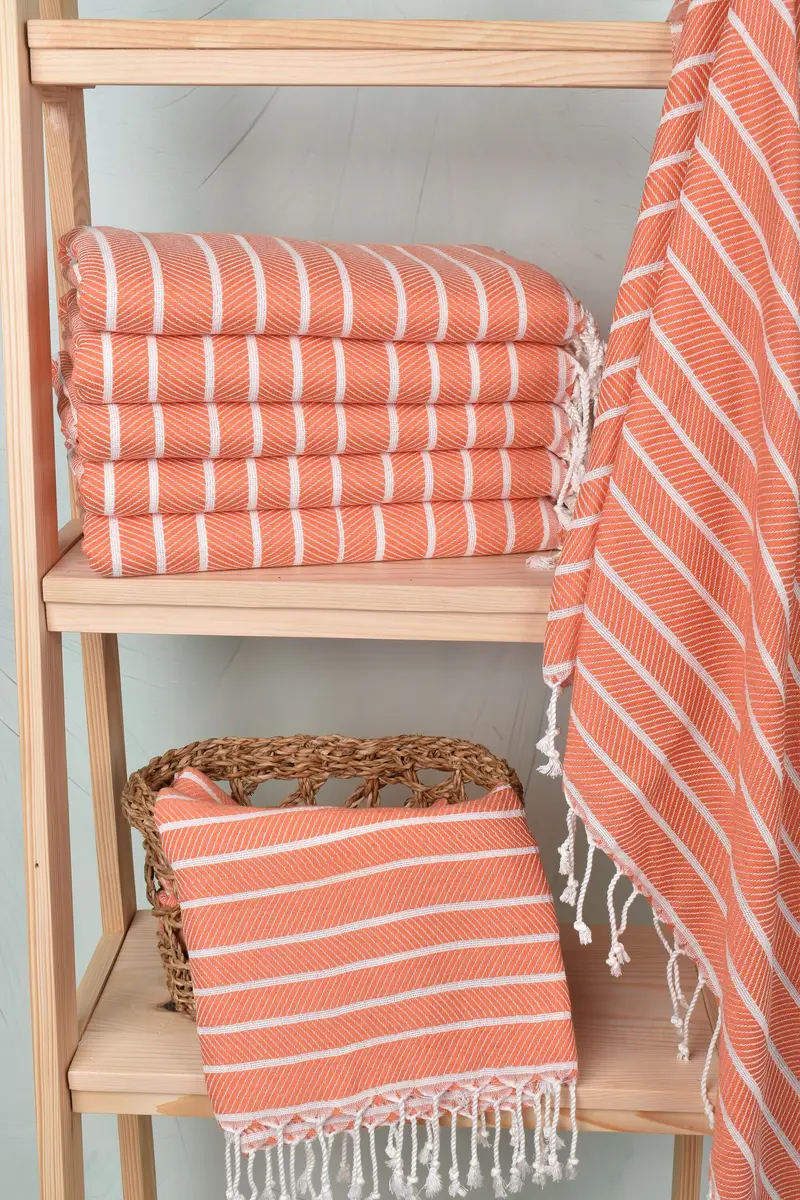 Monogram Turkish Towel, Gym Towel, 70x40 Bamboo Herringbone Towel, Bridal Shower Gift, Travel Towel, Best Friend Christmas Gift, Housewarming Gift - 3