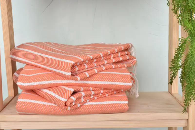 Monogram Turkish Towel, Gym Towel, 70x40 Bamboo Herringbone Towel, Bridal Shower Gift, Travel Towel, Best Friend Christmas Gift, Housewarming Gift - 7