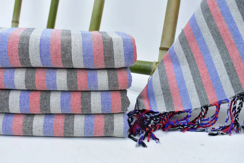 Custom Turkish Towel, Fouta towel, Organic towel, 70x40 Cotton Striped Towel, Custom monogram Turkish beach towel USA, Bathroom Towel, Thin towel - 1