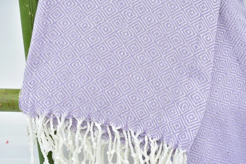 70x38 Cotton Diamond Towel, Spa Gift, Cotton towel, Luxury Turkish beach towel with fringe, Wedding Favors, Summer Towel, Personalized Wedding Gift - 5