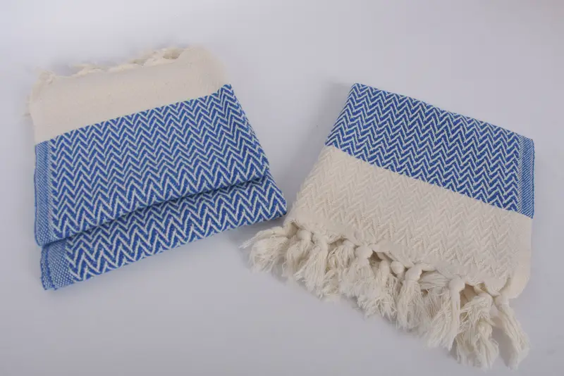 34x18 Cotton Zigzag Design Towel, Personalized Kitchen Towel, Gift Towel, Custom Name Towel, Turkish Towel Hand Towel, Personalized Dish Towel - 7