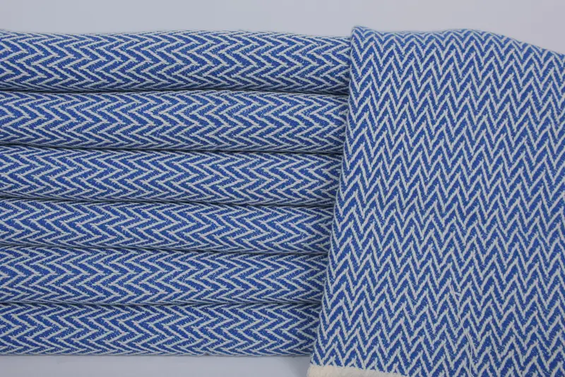 34x18 Cotton Zigzag Design Towel, Personalized Kitchen Towel, Gift Towel, Custom Name Towel, Turkish Towel Hand Towel, Personalized Dish Towel - 2