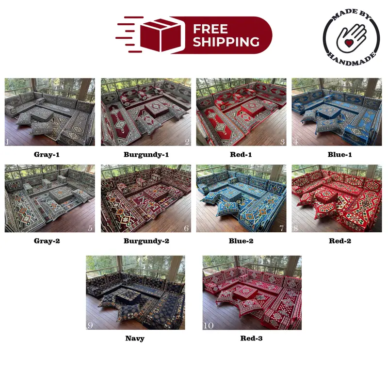 Bohem Mavisi & Bej Osmanlı, Kilimden Esinlenen Yün Karışımlı Seksiyonel